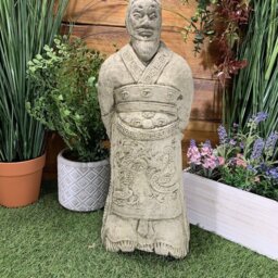 Stone Garden Chinese Oriental Warrior Zhan Shi Samurai Statue Ornament - thumbnail 2