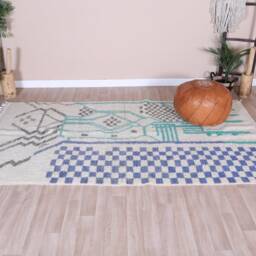 Authentic Boujaad Rug, Soft Moroccan Rug 5x8 Ft - thumbnail 2