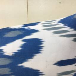 Handwoven Silk Ikat Lumbar Pillow Cover, Decorative Cushion - 10x24 - thumbnail 3