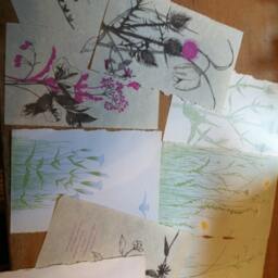 Rustic Luminary Bags, 5 Luminaries, Wedding, Tree Book Centerpiece, Poetry, Poetry Lanterns - thumbnail 3