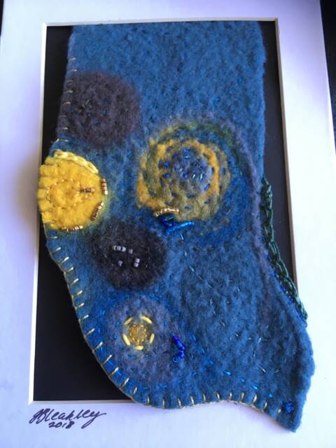 Wet Felted Artwork - Framed - image 1