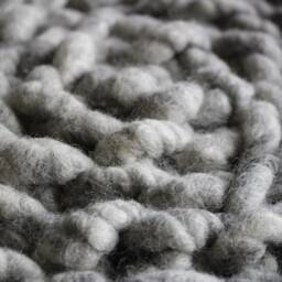 Designer Wool Carpet Made Of Organic Xl Sheep's Yarn, 100% Natural, Extra Comfortable, Super Cozy, Round, Sustainable - thumbnail 4