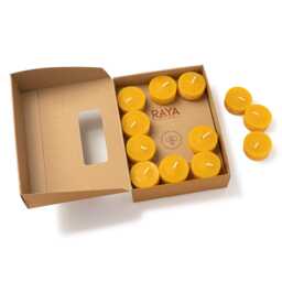 Natural Beeswax Tealight Candle - Refills 24Pcs Box Discount Pack - thumbnail 2