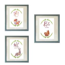 Animal Alphabet, E Is For Elephant, Nursery Art, Elephant Nursery, Alphabet Nursery Print - thumbnail 3