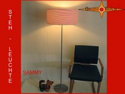 Red White Floor Lamp Sammy Curled Red - thumbnail 3