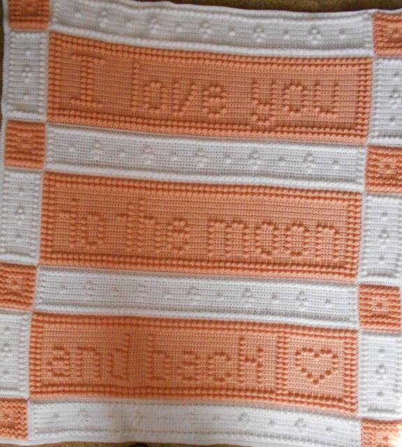 Moon Pattern For Crocheted Blanket - image 1