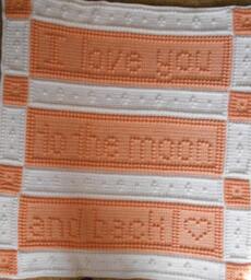 Moon Pattern For Crocheted Blanket - thumbnail 1
