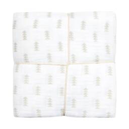 Jeni & Jane Muslin Cotton Fox Baby Swaddle Blankets Set Of 2 - thumbnail 2