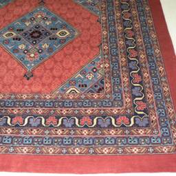 9'2'' X 6'' Handmade Hand-Knotted Indo Sarab Transitional Oriental Area Rug A92576 - thumbnail 3