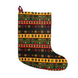 African American Christmas Stockings Gift For Families Ethnic Print Stocking - thumbnail 3