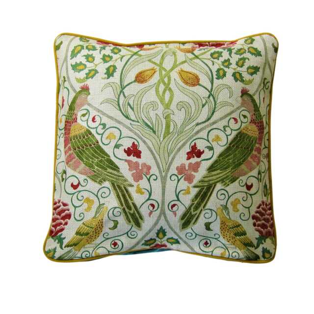 William Morris, Seasons By May, Cushion Cover Arts & Crafts Linen Throw Pillow - image 1