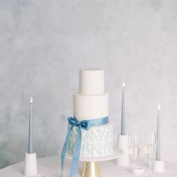 Large Cylinder Concrete Modern White Taper Candle Holder - thumbnail 3