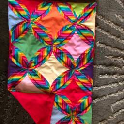 Rainbow Cathedral Window Pillow Case - thumbnail 2
