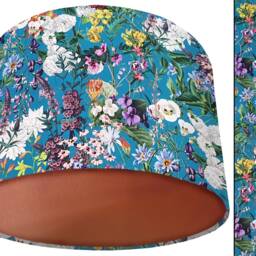 Handmade Velvet Lampshade Floral Country Home Decor - thumbnail 2