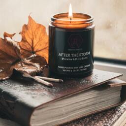 Rain, Petrichor & Soil Scented Soy Candle - 150G Unique Reading Rainy Afternoon Gift Vegan & Cruelty Free - thumbnail 2