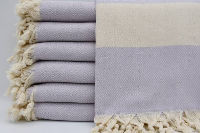 "Lilac Towel, Diamond Towel, Cotton Peshtemal, Pool Peshtemal, Turkish Towel, Peshtemal, Peshtemal, Soft Towel, Bath Peshtemal 40""x70" - image 1