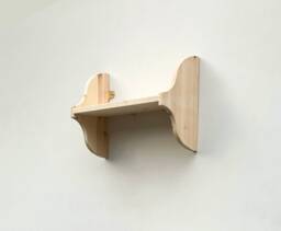 1 Tier Wall Shelf, Bookshelf, 13cm Deep, Cookery Books, Display Shelves - in Various Widths
