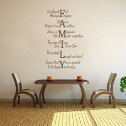 Family Wall Quote, Vinyl Decal, Sticker, Modern Transfer, Tattoo - thumbnail 3