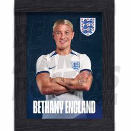 Lionesses England 23/24 Home Headshot Poster - Officially Licensed Product A4/A3 Framed Options - thumbnail 2