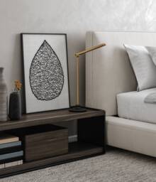 Ayatul Kursi Islamic Wall Art Print - Black & White Arabic Calligraphy Verse Of The Throne Tear Drop Design - thumbnail 1