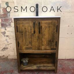 Bibury - Bathroom Vanity Unit Handmade Reclaimed Timber Rustic Cabinet Custom Size Options - thumbnail 2