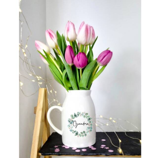 Personalized Mother's Day Vase, Gift For Mum, Him , Nanny, Grandma, Nanna Birthday Gift, Nan - image 1