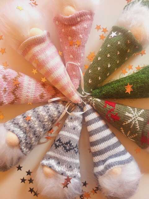 Handmade Gonk Hanging Christmas Tree Decoration Bauble - image 1