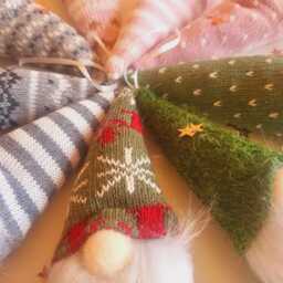 Handmade Gonk Hanging Christmas Tree Decoration Bauble - thumbnail 3