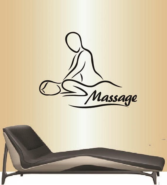In-Style Decals Wall Vinyl Decal Home Decor Art Sticker Massage Spa Salon Therapy Girl Woman People Relax Removable Mural Design 214 - image 1