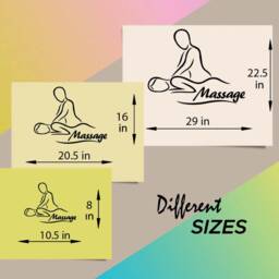 In-Style Decals Wall Vinyl Decal Home Decor Art Sticker Massage Spa Salon Therapy Girl Woman People Relax Removable Mural Design 214 - thumbnail 2