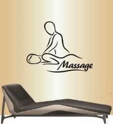 In-Style Decals Wall Vinyl Decal Home Decor Art Sticker Massage Spa Salon Therapy Girl Woman People Relax Removable Mural Design 214 - thumbnail 1