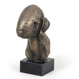 Bedlington Terrier, Dog Marble Statue, Limited Edition, Artdog. Made Of Cold Cast Bronze. Perfect Gift. Limited Edition
