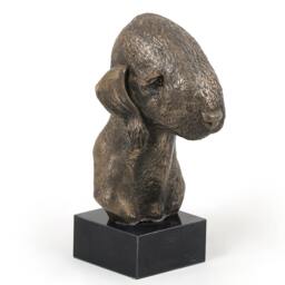 Bedlington Terrier, Dog Marble Statue, Limited Edition, Artdog. Made Of Cold Cast Bronze. Perfect Gift. Limited Edition - thumbnail 2