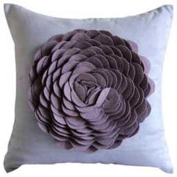 "Designer Rose Purple European Pillowcase 24""x24""/26""x26" - thumbnail 2