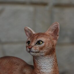 Abyssinian Cat Figurine(Shall We Take A Walk Together? - thumbnail 4