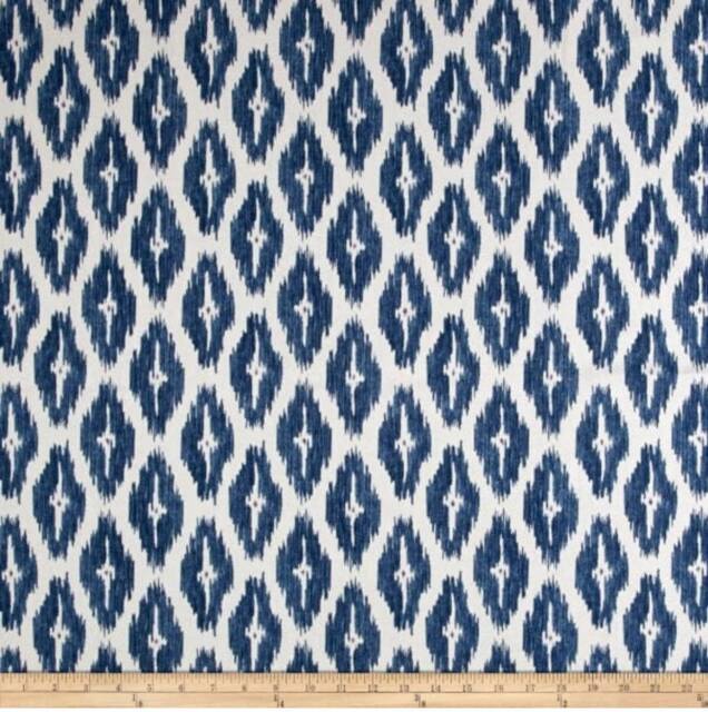 "Pair 25"" Or 50"" Wide P Kaufman Diwali Sapphire Rod Pocket Panel Drapes Cafe Curtains 24 48 63 72 84 96 108 120"