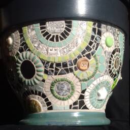 Mosaic Plant Pot - thumbnail 2