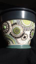 Mosaic Plant Pot - thumbnail 1