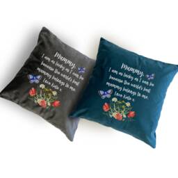 Personalised Velvet Cushion Gift For Nanny/Grandma Mother's Day 6 Colours Christmas Gift Her Throw Pillow - thumbnail 3
