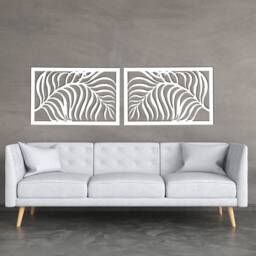 3D Stylish Wood Wall Art Decor Jungle Style, Picture, Openwork Decor, Ornament, Living Room, Wooden Panel, Gift - thumbnail 2