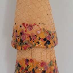 Handmade Ceramic Ice Cream Cone Pendant Lamp Fixture Sprinkles Glazed Art Fixture - Custom Duty Tax Free For Usa - thumbnail 2