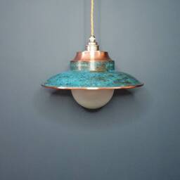 The Garrison, Handmade Solid Copper/Brass Pendant Light - thumbnail 3