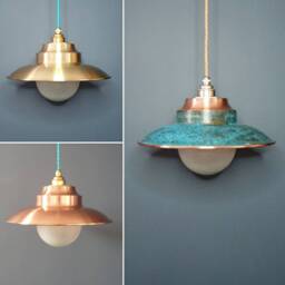 The Garrison, Handmade Solid Copper/Brass Pendant Light - thumbnail 1