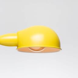 Folke Wall Sconce - Yellow On/Off Switch & Plug-In Option Retro Loft Industrial Minimalist Lamp - thumbnail 3