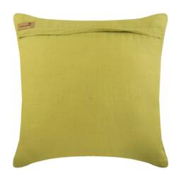 "Cotton Linen Green Throw Pillow Cover Custom 16""x16" - thumbnail 3