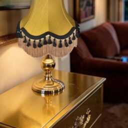 Traditional Antique Gold Lampshade Handmade For Table & Floor Standard Lamps Shades, Wall Light Fixtures, Ceiling Pendant Fittings - thumbnail 3