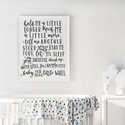 Nursery Art, Print Set, Download, Calligraphy Quote, Children's Playroom Baby's Room Signs With Quotes - thumbnail 1