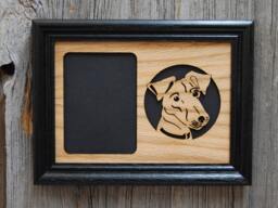 Jack Russel Terrier Picture Frames - 5x7 Frame Holds 3x4 Photo Dog Lover Gift Frame, Loss Memorial - thumbnail 1
