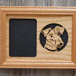 Jack Russel Terrier Picture Frames - 5x7 Frame Holds 3x4 Photo Dog Lover Gift Frame, Loss Memorial - thumbnail 3