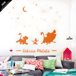 Lion King Wall Decal Simba, Timon & Pumbaa - Hakuna Matata - thumbnail 2